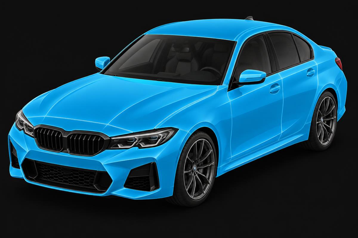 Complete Car paint protection film coverage diagram