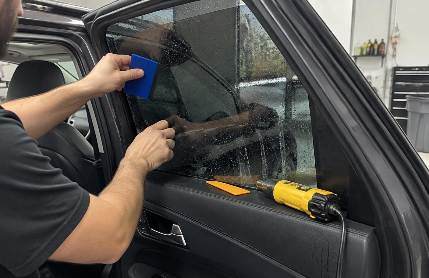 Window Tinting detailing work by Dynamic Auto Detailing in Salmon Arm